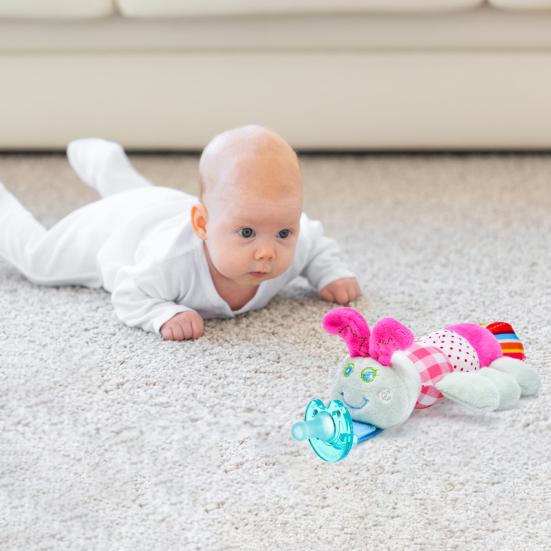 Silicone Pacifier Plush Animal Toy Baby Teething Pacifier with Toy Novelty Animal Pacifier for Newborn Baby Boy Girls