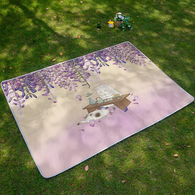 Little Adventurer Picnic Mat Moisture-proof Mat Picnic Cartoon Outing Puppy Spring Outing Portable Waterproof Insulated Lawn Mat