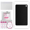 apgo Protective Skin Sticker for the Back Compatible with Amazon Fire HD 10 2021, Wrap Film, Foil, Vinyl - Pattern Carbon Black