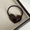 Acetic Acid Great Love Basic Leather Band Hair Rope High Elastic Hair Loop Texture Advanced Headrope Hair Accessories