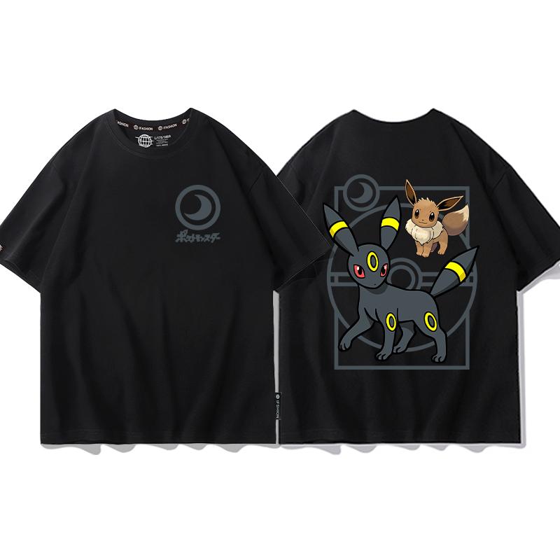 Pokémon Joint Tshirt Childrens Summer Mens and Womens Geng Gui Super Dream Clothes Boys Pokémon Short Sleeves