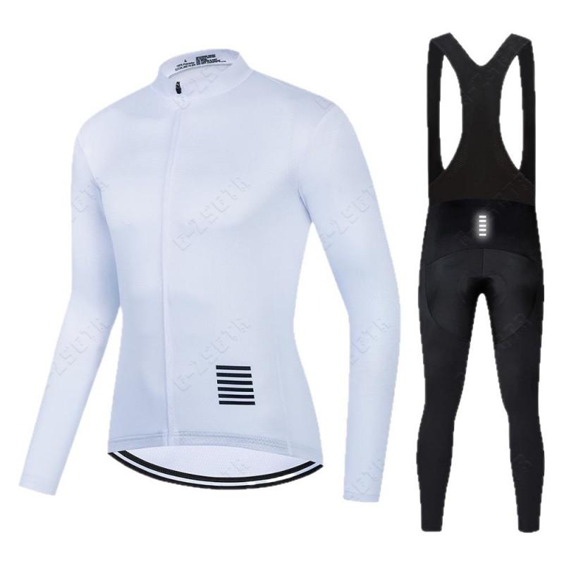 Long Sleeve Cycling Jersey Set Unisex Mountain Road Bike Quick Dry Sportswear