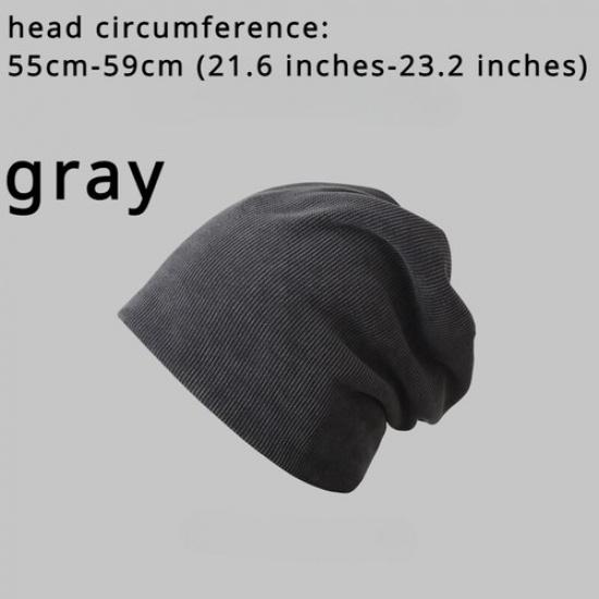 Chic Women Men Warm Corduroy Slouchy Beanie Cap Solid Casual Winter Soft Hat