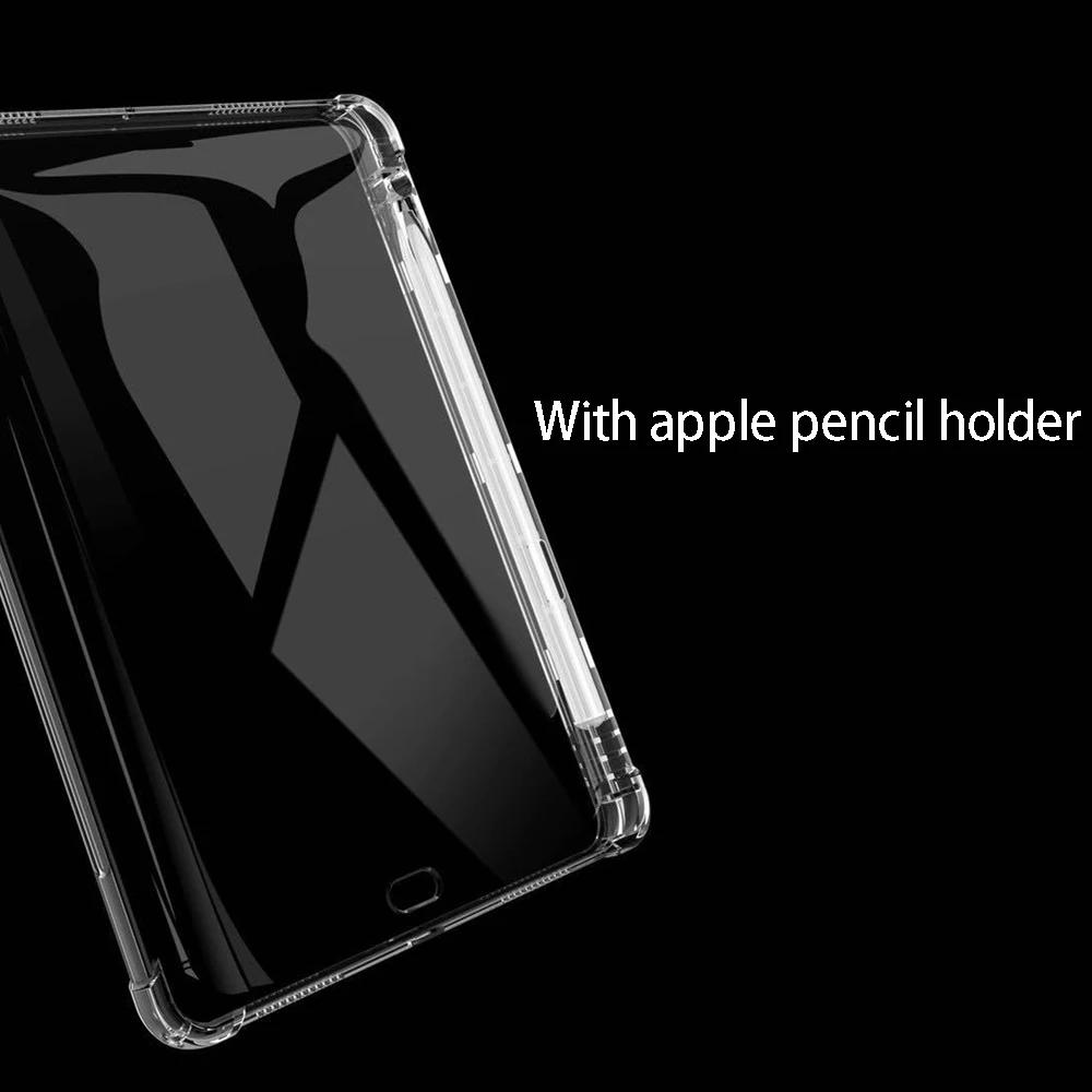 Silikon Stoßfest Transparentes TPU Case Für iPad Pro11 M4 2024 ipad10 9 8 7 Case pro12.9 Tablet Rückseite Für Air 5 4 3 pro13