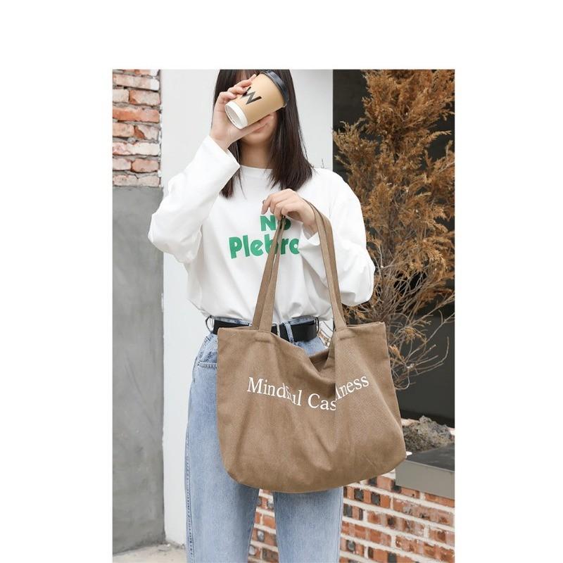 IELGY Корейская версия повседневного искусства холст мода ретро принтованная сумка — фото 9