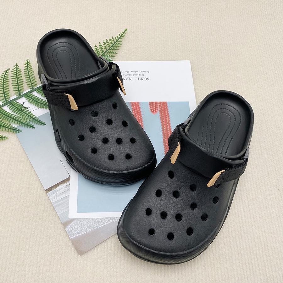 

Модные летние весенне-осенние дышащие мужские повседневные пляжные сабо, удобная садовая обувь, сандалии, водные сандалии 42