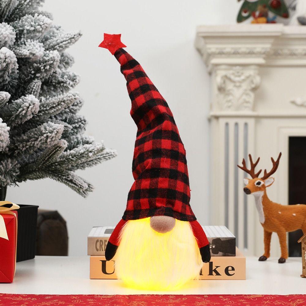 Soft Faceless Old Man Ornaments Cute Merry Christmas Doll Christmas Rudolf Doll  Hotel Office Decor