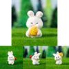 Enchanting Fairy Forest Bunny Resin Figurine Creative Tabletop Home Decor Accessory