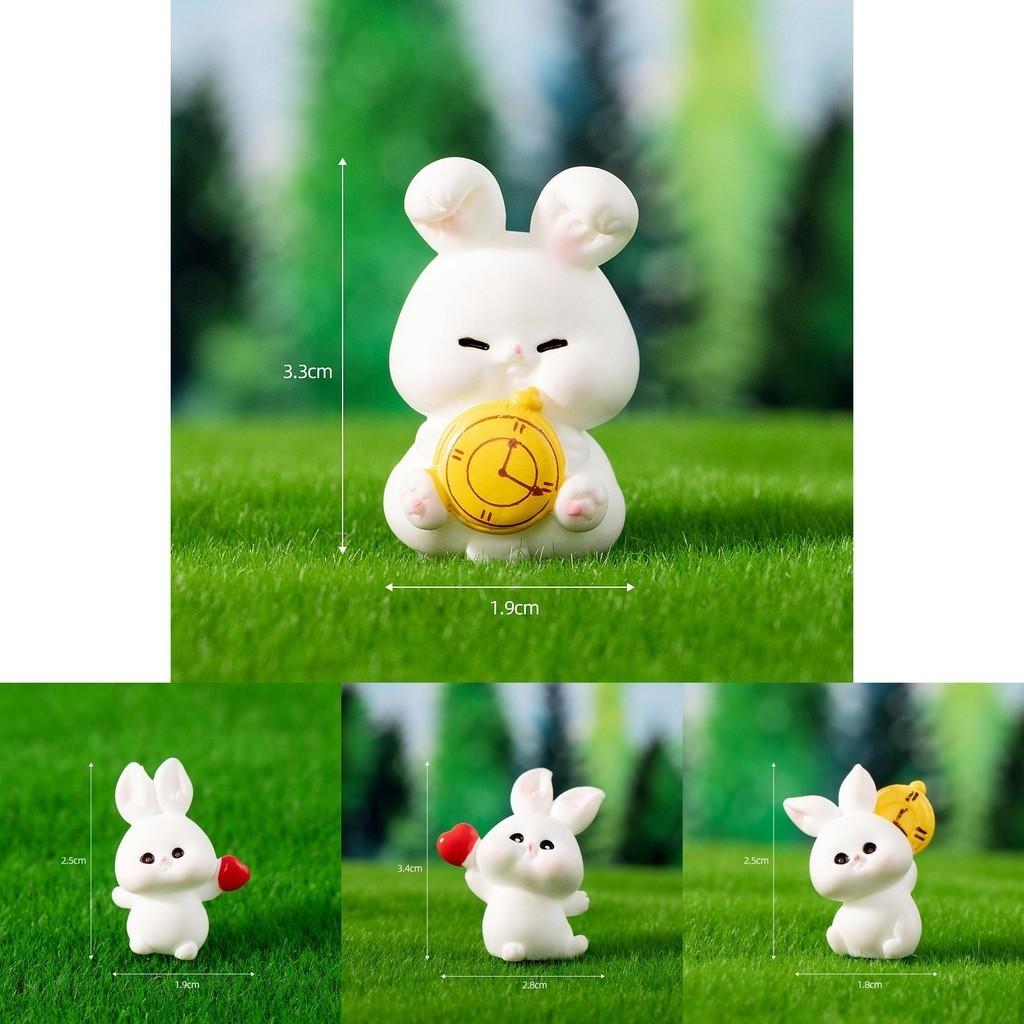 Enchanting Fairy Forest Bunny Resin Figurine Creative Tabletop Home Decor Accessory
