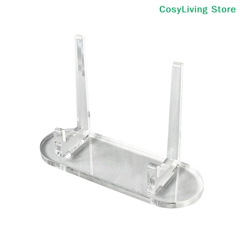 1PC Acrylic Desktop Badge Display Holder Medals Honor Storage Display Stand Transparent Paper Card Storage Holder