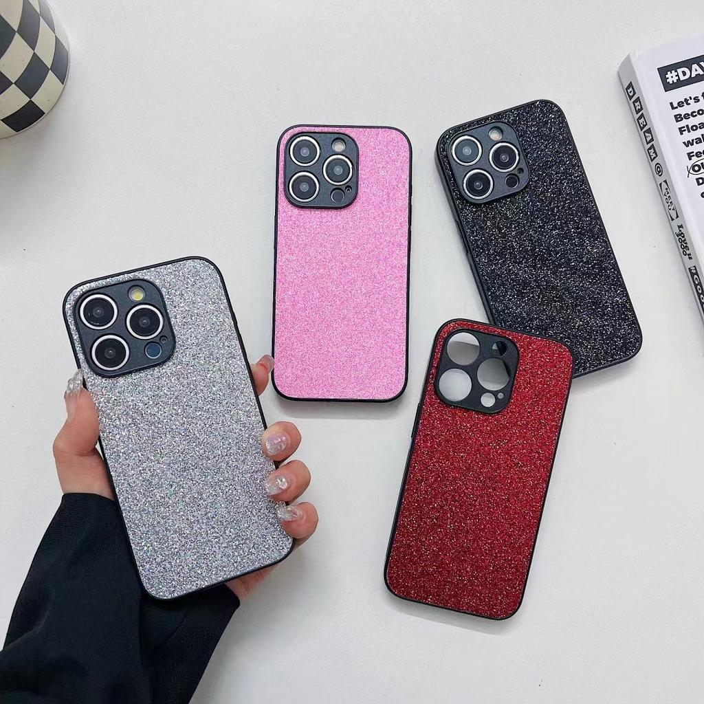 Applicable to iphone13/14Pro mobile phone case, colorful flash diamond 15ProMax fine flash all-inclusive back cover protective case