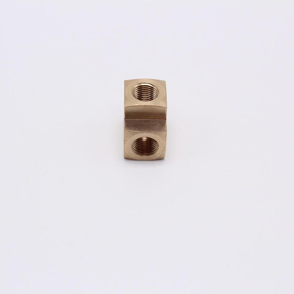 Universal Brass Oil Pressure Sensor Tee Adapter M10x1mm Metric Fitting for Vehicle Oil Switch Indicator Accessories