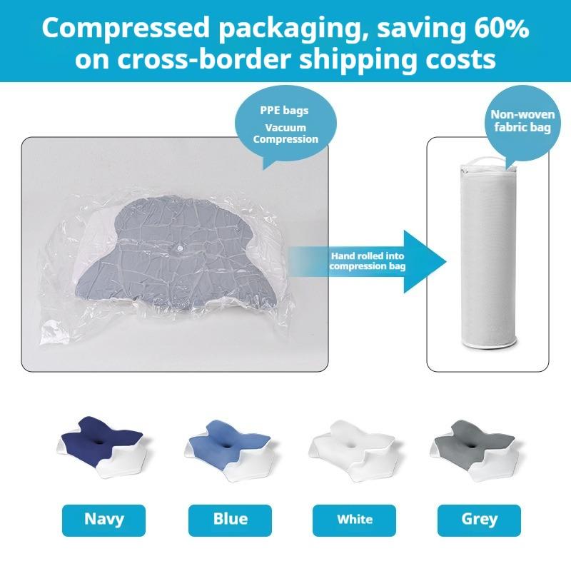 Neck Healthcare Bed Pillow Butterfly Sleep Memory Pillow Slow Rebound Comfortable Copper Ion Sleep Pillow Cervical Orthopedic