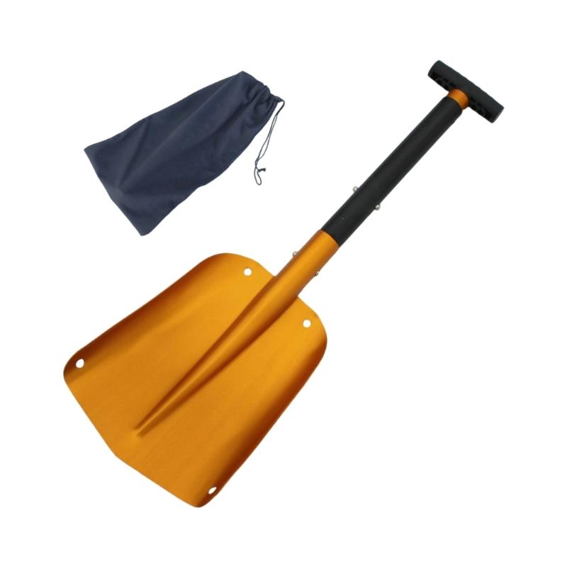 652F Heavy Duty Aluminum Alloy Snow Shovel With AntiSlip Grip Winter Survival Tool