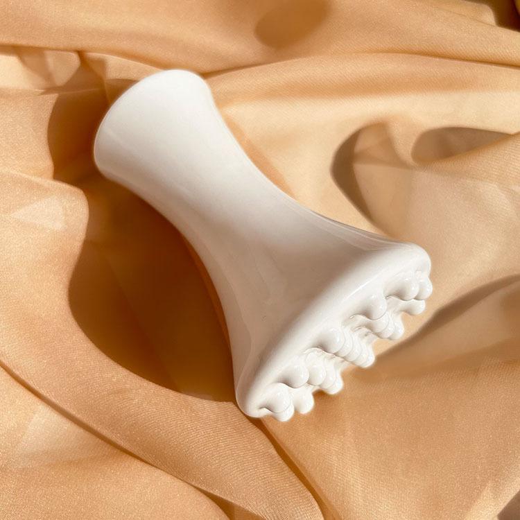 Ergonomic Ceramic Therapy Board: Gua Sha-Inspired Beauty Tool for Meridian Stimulation & Muscle Relief