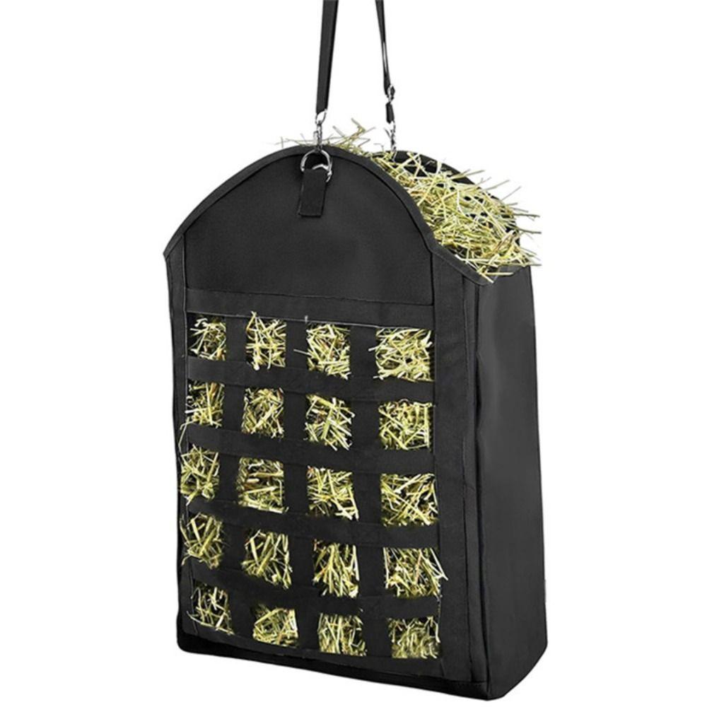 Portable Slow Feeding Hay Bag Front Mesh Hay Storage Bag New Farm Hay Feeder  Livestock