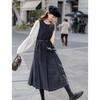 Mocana French Retro Polka Dot Vest Dress