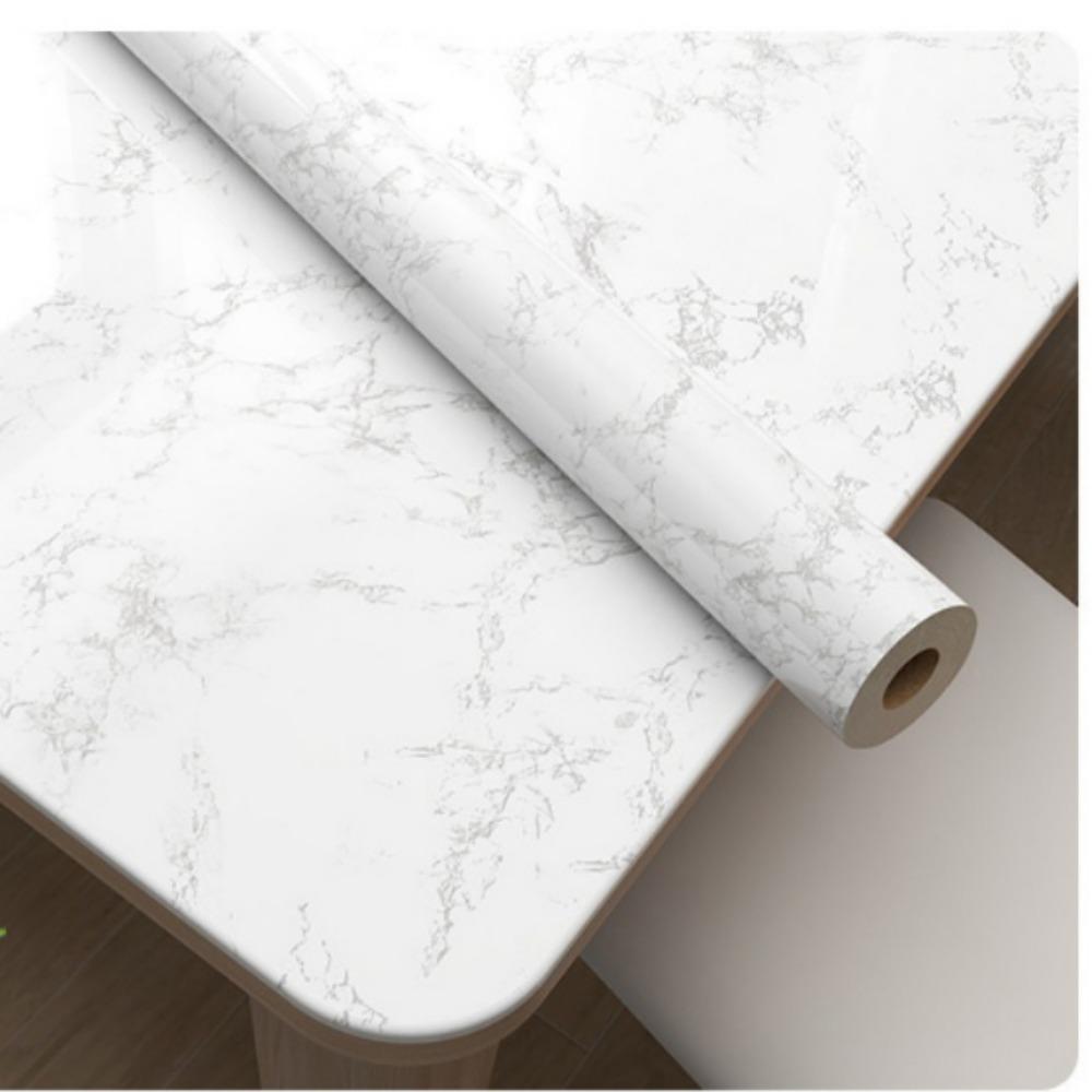 

New 40cm*3m Wall Sticker PVC Self-Adhesive Wall Wallpaper Thicken Marble Waterproof Stickers Home Decor
