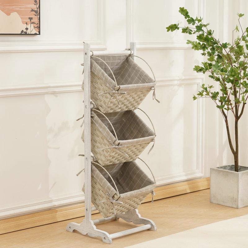 Handon Multi-layer Woven Storage Hanging Basket