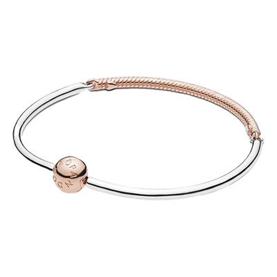 Dreigliedrige Kette Original Design 925 Silber Armband Damenarmband Roségold 588143