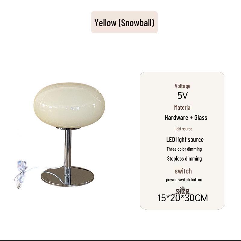 Nordic Bauhaus Vintage Bedside Lamp - Modern Creative Design for Bedroom Decor