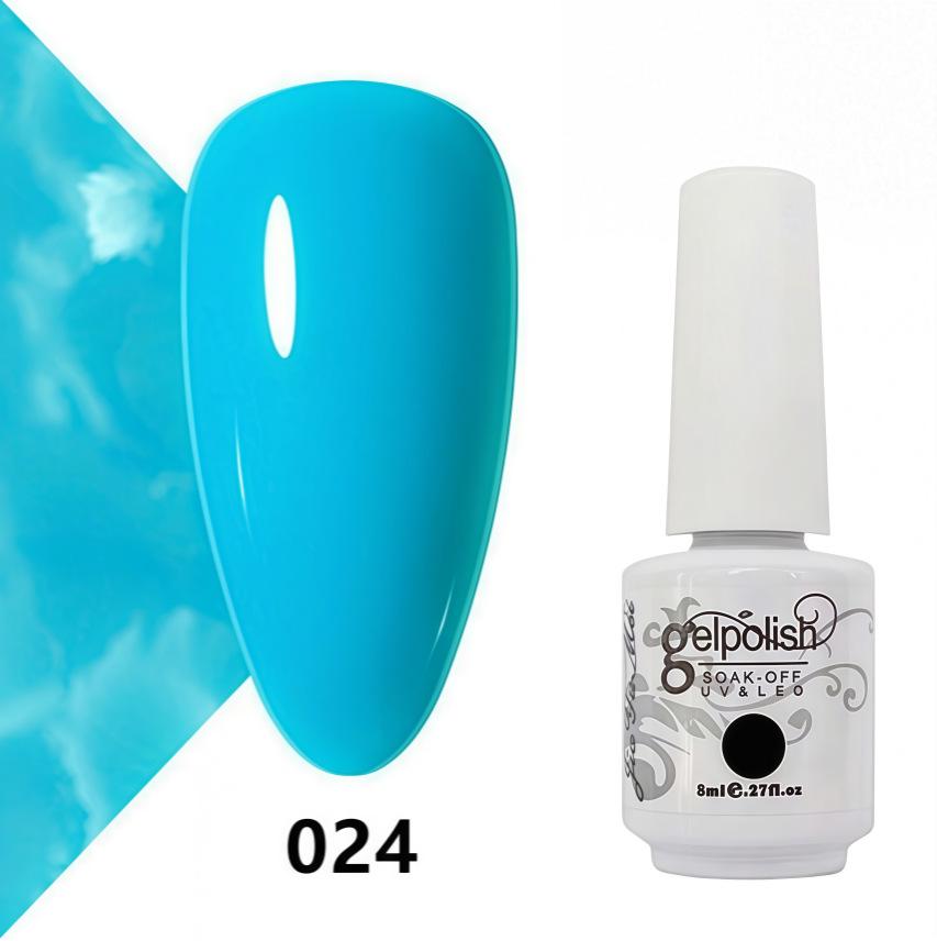 Amber Gel Polish Set: Gel Polish Manicure Kit with Whitening, Base Coat, and Sealer.