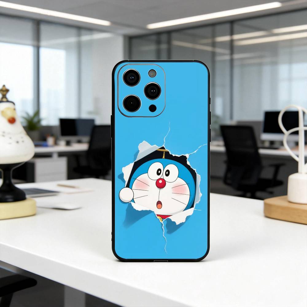 Clever cute D-Doraemon-es Phone Case Silicone Soft For IPhone 17 16 15 14 13 12 11 X XR Plus Pro Max Plus