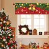 Christmas Short Curtain Merry Christmas Decoration for Home 2024 Xmas Short Curtains Ornament Navidad Natal New Year Gifts 2025