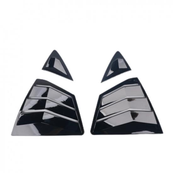 For Toyota Camry 2025 Bright Black Rear Window Louver Cover Side Vent