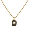 Valentine's Copper & Zircon Heart Pendant Necklace - Fashionable Women's Jewelry with Enamel Design and High-End Sweater Chain Style.
