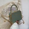 Hard Box Shape PU Leather Crossbody Bag with Short Rope Handle for Women 2026 Shoulder Handbags and Purses Lady Travel Cute Tote KTY