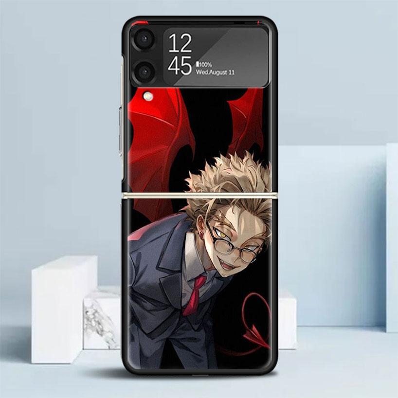 Hawks MHA My Hero A-Academy Phone Case For Samsung Galaxy Z Flip7 Flip6 5G Flip5 Flip4 Flip3 ZFlip 7 6 3 4 5 Shockproof Back Cov