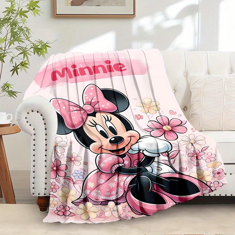 

1 PC Throw Blanket - Minnie Mouse Floral Design - Soft and Cozy Bed Coverlet for Room Decor, Couch Throw, Birthday Gift Idea for s, Perfect 130x150cm