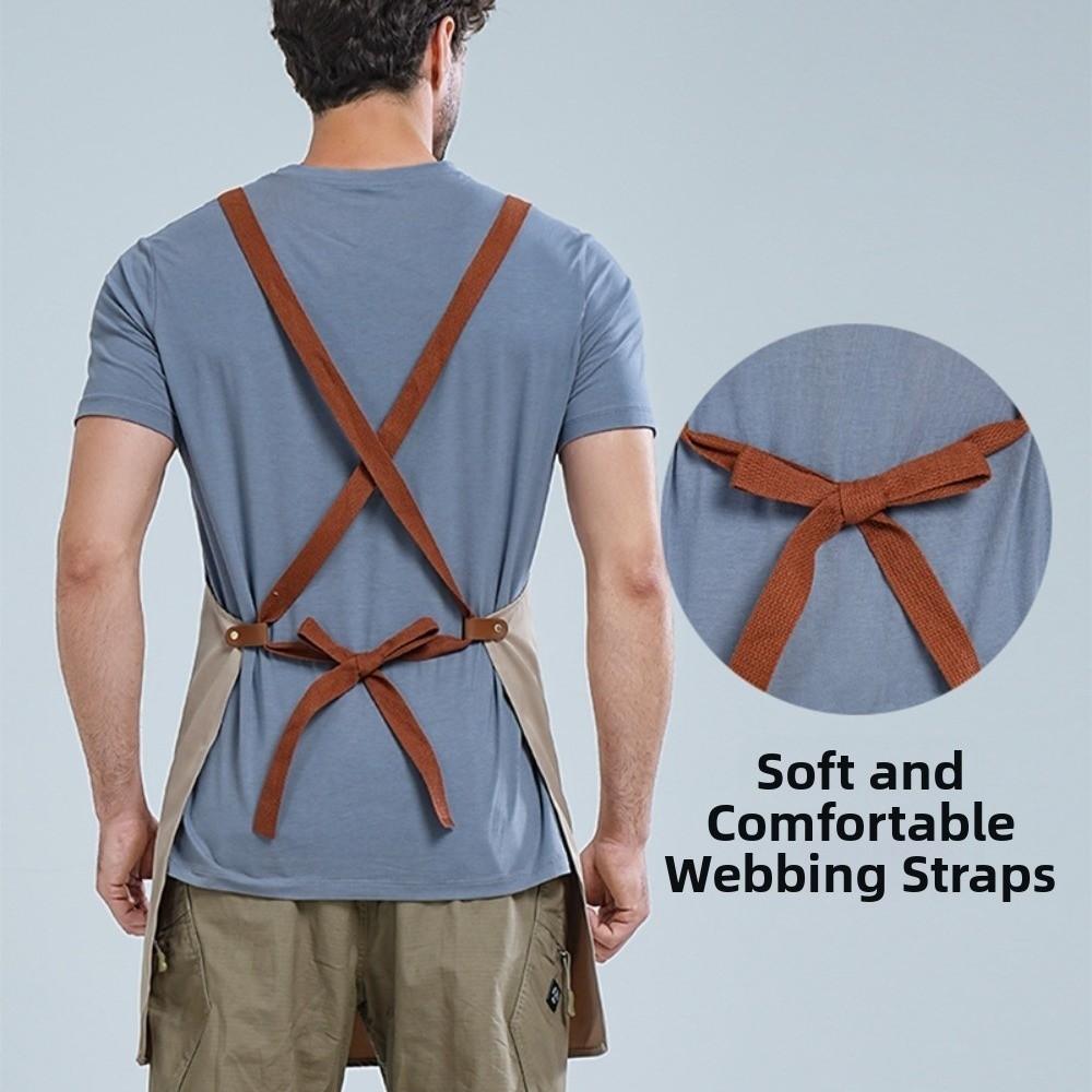 Anti Dirty Kitchen Apron Breathable Barber Apron New Coffee House Uniform