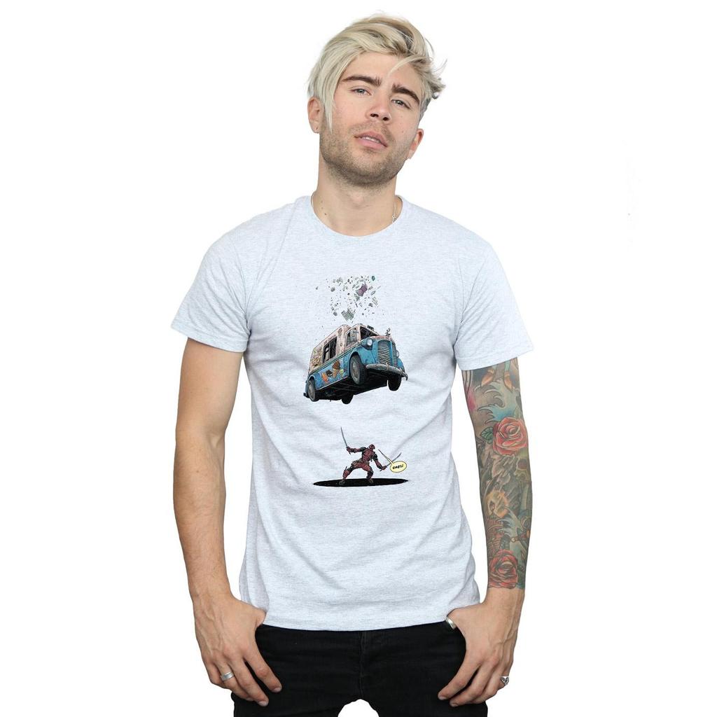 Marvel Mens Deadpool Ice Cream T-Shirt