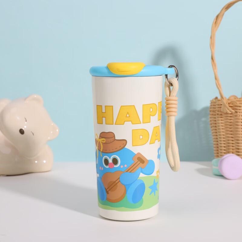 

Shangqi Portable Insulated Straw Water Bottle