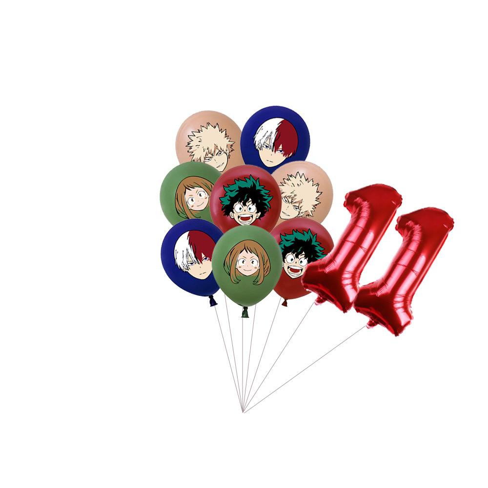 My Hero Academia Feste di Compleanno a Tema Decorazioni Set Palloncini Stoviglie Tovaglie Topper per Torta Articoli per Feste Baby Shower