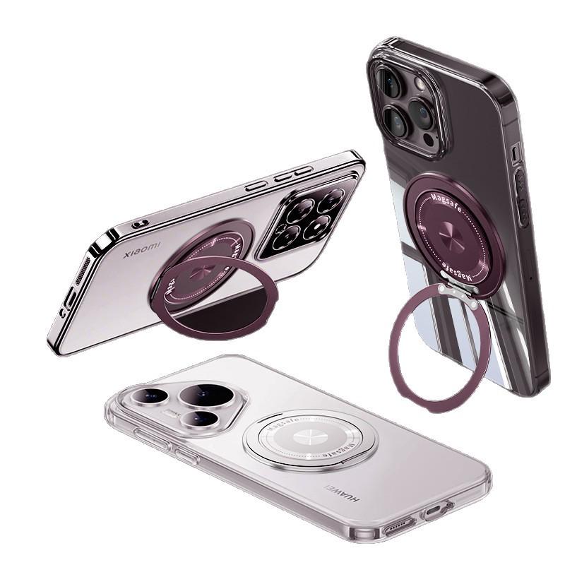 Lazy 360 Rotating Phone Holder: Ultra-Thin Foldable Stand with Iron Sheet & Plastic for Horizontal/Vertical Screens