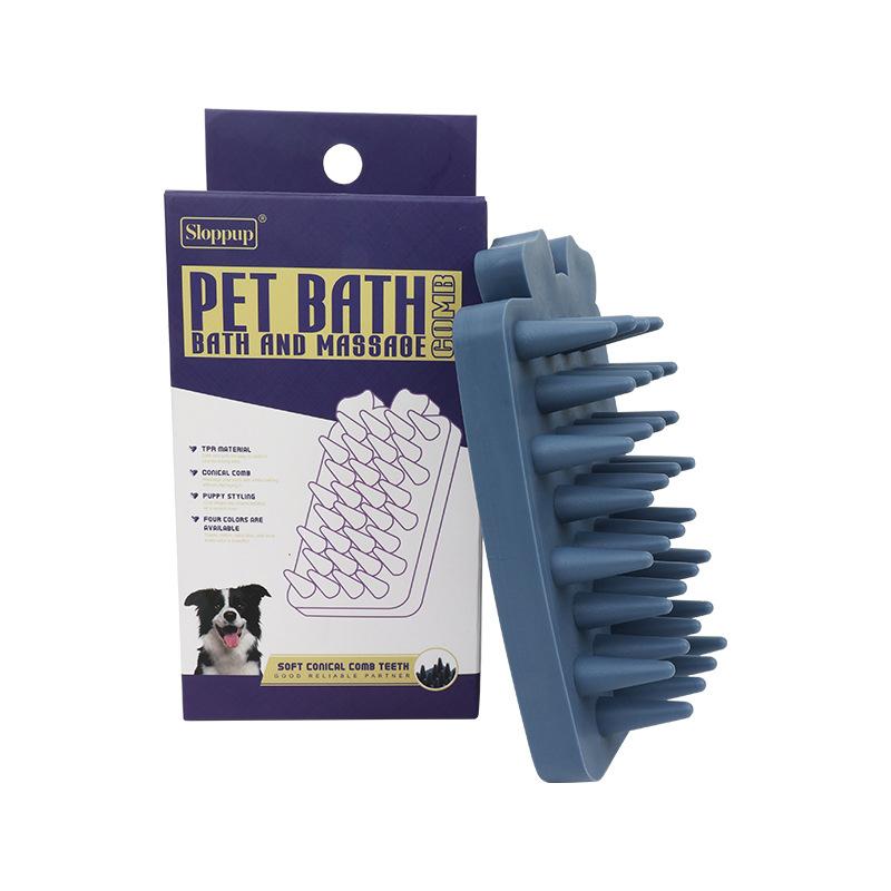 

Щетка для купания домашних животных, щенков, собак, кошек, резиновая расческа, щетка для удаления шерсти, перчатка для чистки и груминга, массажный инструмент для ухода за шерстью домашних животных, аксессуары для домашних животных
