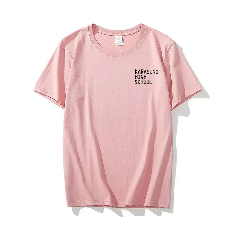 

Мужская и женская футболка с коротким рукавом Haikyuu, рубашка Shoyo Hinata, волейбольная одежда, повседневная футболка с принтом аниме S чёрный
