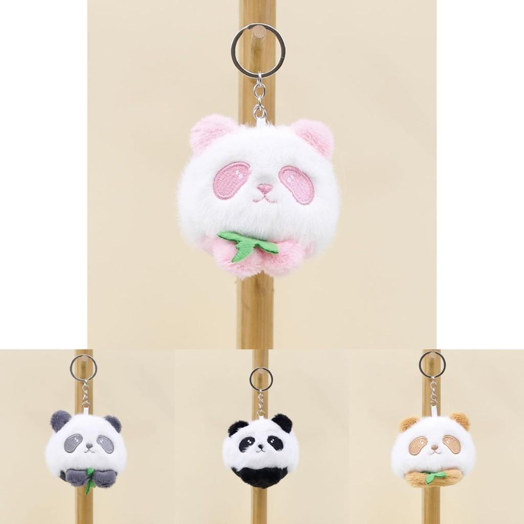 Cute Stuffed Panda Key Clip Super Soft Plush Mini Panda Bag Decoration