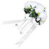 Bridal Bridesmaid Bouquet Innovative Simulation Rose Flowers Bunch Wedding Decoration White
