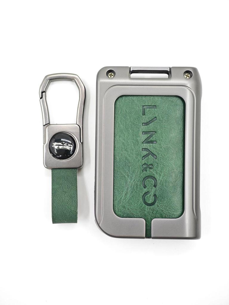 New Genuine Leather Alloy Key Case for Lynk & Co Models 01, 03, 05, 06