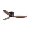 Simple Wooden Ceiling Fan Light for Living Room, Bedroom, or Restaurant with Integrated Lighting and Wooden Fan Blades