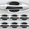3D Carbon Fiber Car Door Handle Protector Anti Scratch Sticker Auto Accessories