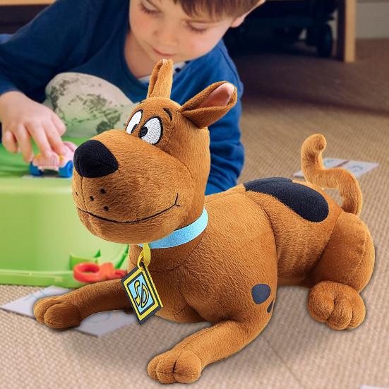 Scooby Doo Plush Toy Soft Cute Cartoon Doll Accompany Pillow Sofa Ornament PP Cotton Great Dane Doll Stuffed Animal Dog Plush Toy Christmas Gift