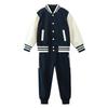 Primary School Three-Piece Baseball Uniform Set for Spring and Autumn - First Grade and Kindergarten.