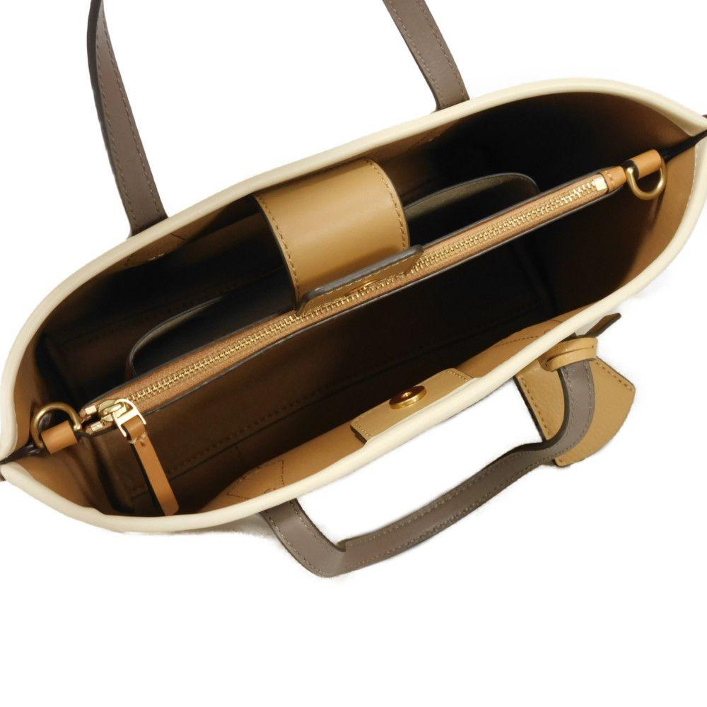 Used 10833 Perry Small Tote 161436 7924 Current Camel 2-Way Shoulder Bag Logo Ginger Shortbread Multi Women's from