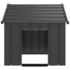 VidaXL Dog Niche with Black Roof 83x130x85 Cm Galvanized Steel, Dog Cage, Dog Shelter, Animal Cage of 4100915
