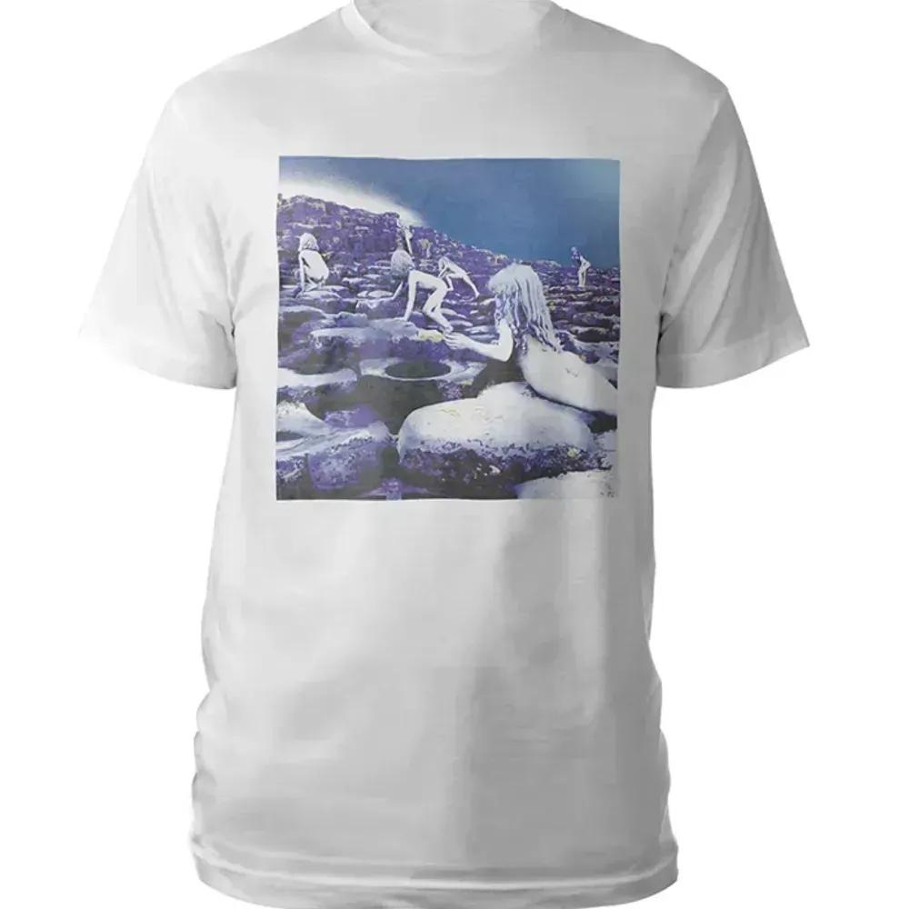 Rock Band Led Zeppelin Tshirt Unisex and Women Summer Gothic Y2K Clothing Fashion Casual Round Neck Short Sleeved Top Streetwear